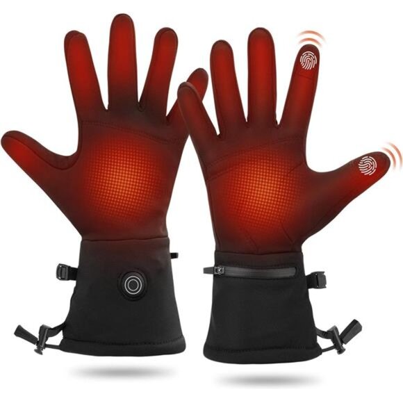 Heated Glove Liners for Men Women - Rechargeable Battery Electric Heated Gloves - Picture 1 of 8